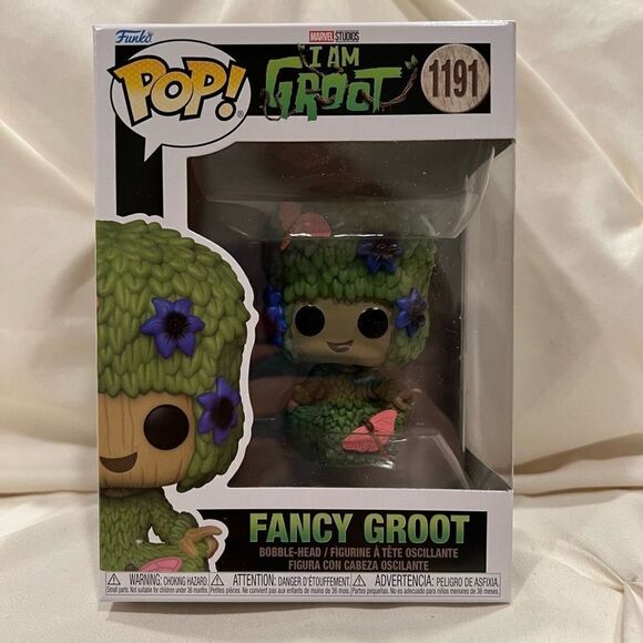 Disney Marvel Funko Pop! Fancy Groot Flowers #1191 I am Groot Bobble-Head NIB￼ - Picture 1 of 6